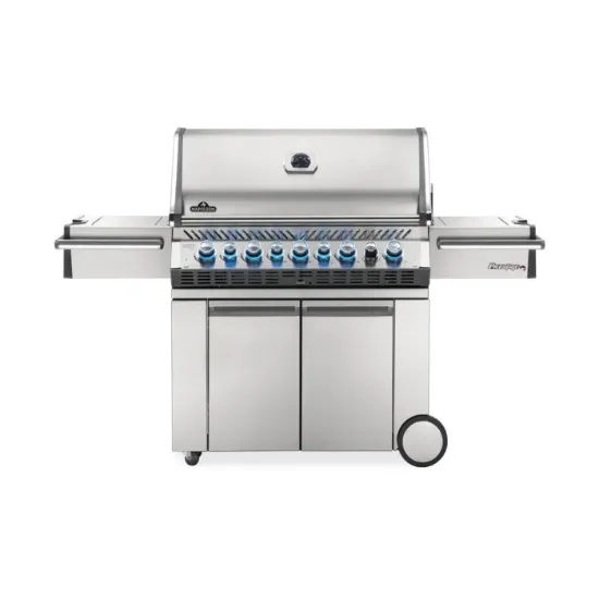 Picture of Prestige PRO™ 665 Propane Gas Grill with Infrared Rear and Side Burners, Stainless Steel