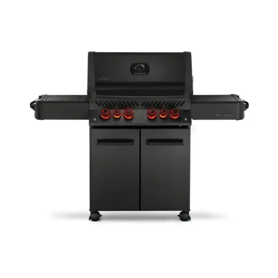 Picture of Prestige® 500 Propane Gas Grill with Infrared Side and Rear Burners, Black