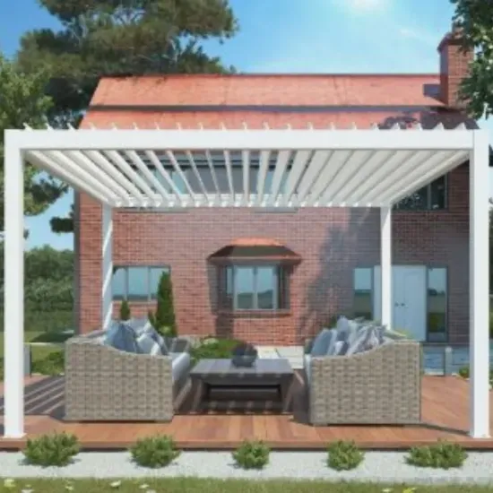 Picture of Offered by The Grills Shop Store - Deluxe Aluminum Motorized Pergola | La Veranda Home & Garden;